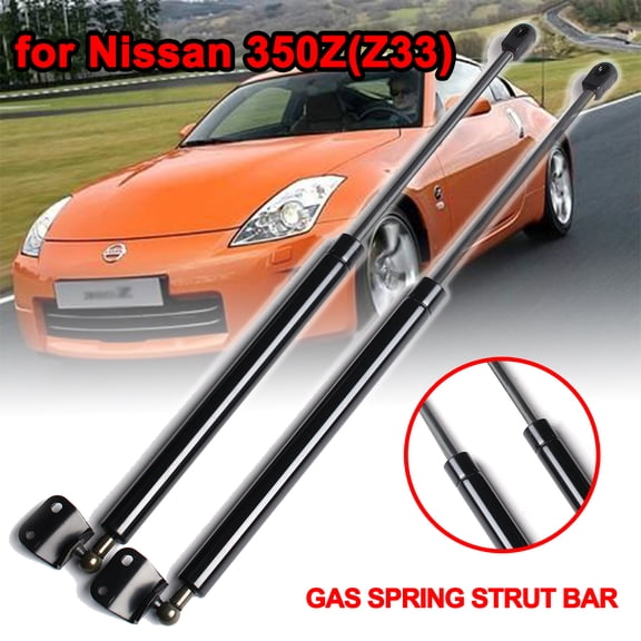 2pcs Car Rear Tailgate Gas Trunk Support With Spoiler GS90453 For Nissan 350Z Z33 2003-2008 Car Accessories Strut Bar