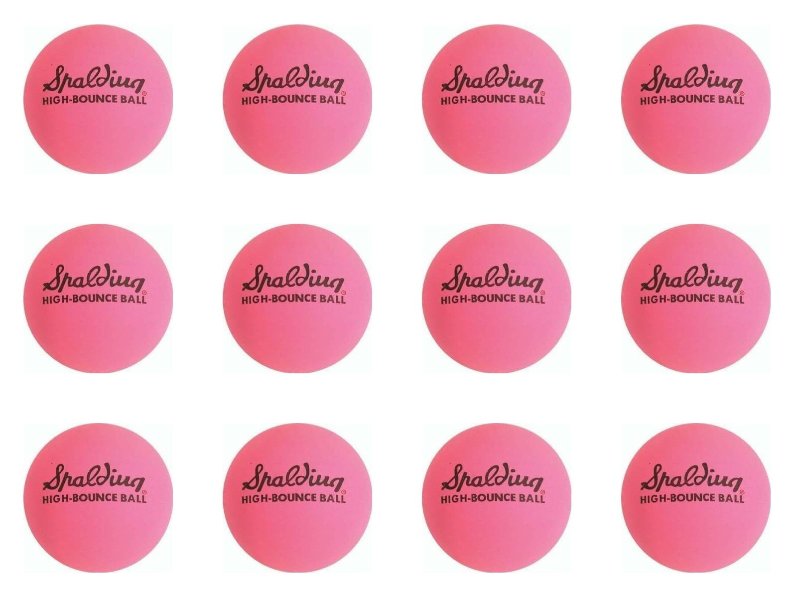 Pink Pack Of 24 Spalding Sports 51-153 Small High Bounce Ball