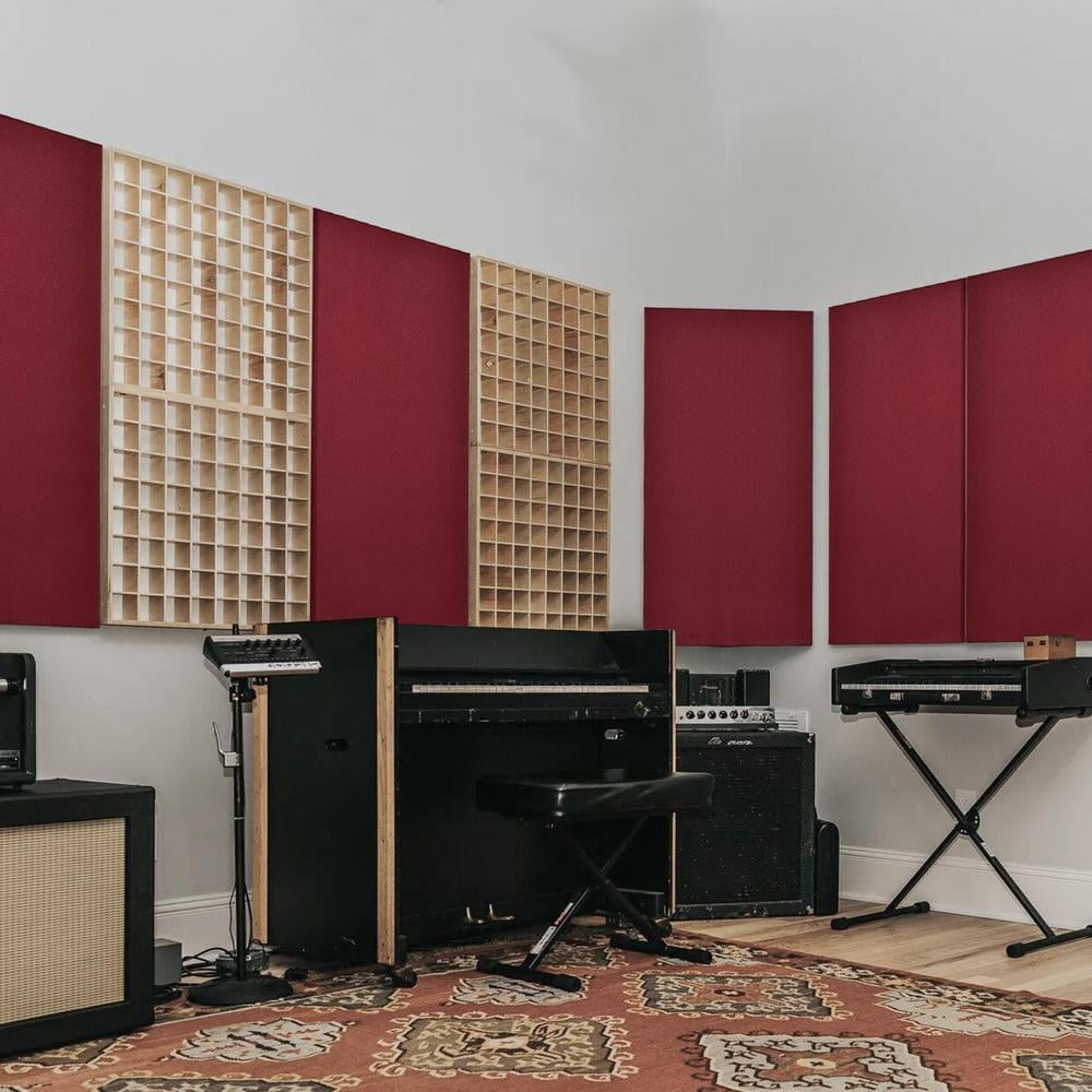 Large Fiberglass Acoustic Panels, 47.2" x 23.6" x 0.98" Sound Proof Panels for Walls, Acoustic Panels Sound Absorbing for Interior Wall Decor for Studios, Living Room, Theater