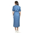 thumbnail image 3 of Vestido Denim Roman Fashion /Juvenil, 1753 (Mezclilla tono medio) multicolor M, 3 of 5