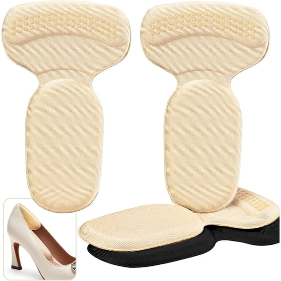 Heel Pads For Big & Loose Shoes, Anti-Slip Heel Liners, Pain Relief, Stop Slip And Blister, Large Grips Cushion Inserts To Make Men & Women Shoes Smaller Tighter