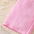 thumbnail image 5 of ITSAME Girls Outfit 2-Piece, Floral Embroidery Ruffle Tank Top and Loose Pants Summer Fashion Casual Set Pink Size 2-3T, 5 of 9