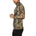 thumbnail image 3 of 100% Merino Wool - Men’s Midweight Quarter Zip - Warm Pullover - Midlayer - Mossy Oak Country Roots - Large, 3 of 4