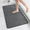Dark Gray, variant on Muddy Cat Rug, Memory Foam Bath Mat Cobblestone Bathroom Mucky Rug, Super Water Absorbent Soft Bath Carpet, Non-Slip Washable Bath Mat for Bathroom Bedroom Living Room Pet Area,16"×24",Black