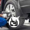 thumbnail image 3 of KAKOWELY wheel splash guard 4pcs Car Mud Flaps Vehicles Mudguard Splash Guards Front And Rear Set Mudflaps Dirty Fenders Auto Accessories Black12.01"X8.27"X2.36", 3 of 5