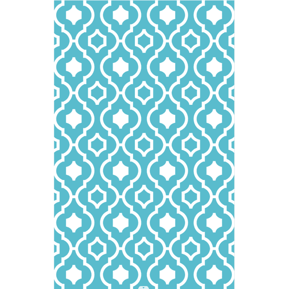 Geetinfly 8*10FT Area Rugs Outdoor Rugs Reversible Mats Modern Chervon Plastic Straw Rug for Patio Waterproof Camping Rug for Camping Porch Easy Cleaning Floor Mat Light blue/white