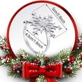 thumbnail image 2 of 12 Piezas Anillos de Servilleta de de Nieve Anillos Servilletero de de Nieve Navideño (Plata), 2 of 6