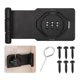thumbnail image 1 of Cerraduras de hasp de contraseña, cerradura de combinación para puertas de gabinete, pestillo de puerta de granero de 90 grados para gabinetes, puerta de granero, negro, 1 of 6