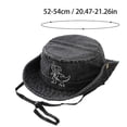 thumbnail image 4 of WEIGFI Kid Boys Girls Sun Hat Bucket Hat Adjustable Strap Lightweight Cartoon Dinosaur Embroidered Summer Daily Outdoor Fishing Lovely Vacation Hats,Black,2-8 Years, 4 of 5
