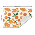thumbnail image 3 of PUREYAH Table Placemats Set of 6 PCS , Washable Heat Resistant Love Oranges Fruit Table Decorations Placemats for Dining Room Kitchen, 3 of 6