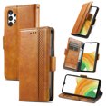 thumbnail image 1 of Case for Samsung Galaxy A13 4G Cover Leather Wallet Folio Case Book Design Flip Magnetic Closure - Yellow, 1 of 5