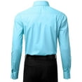 thumbnail image 3 of Berlioni Italy Men's Long Sleeve Premium Slim Fit Dress Shirt, 3 of 4