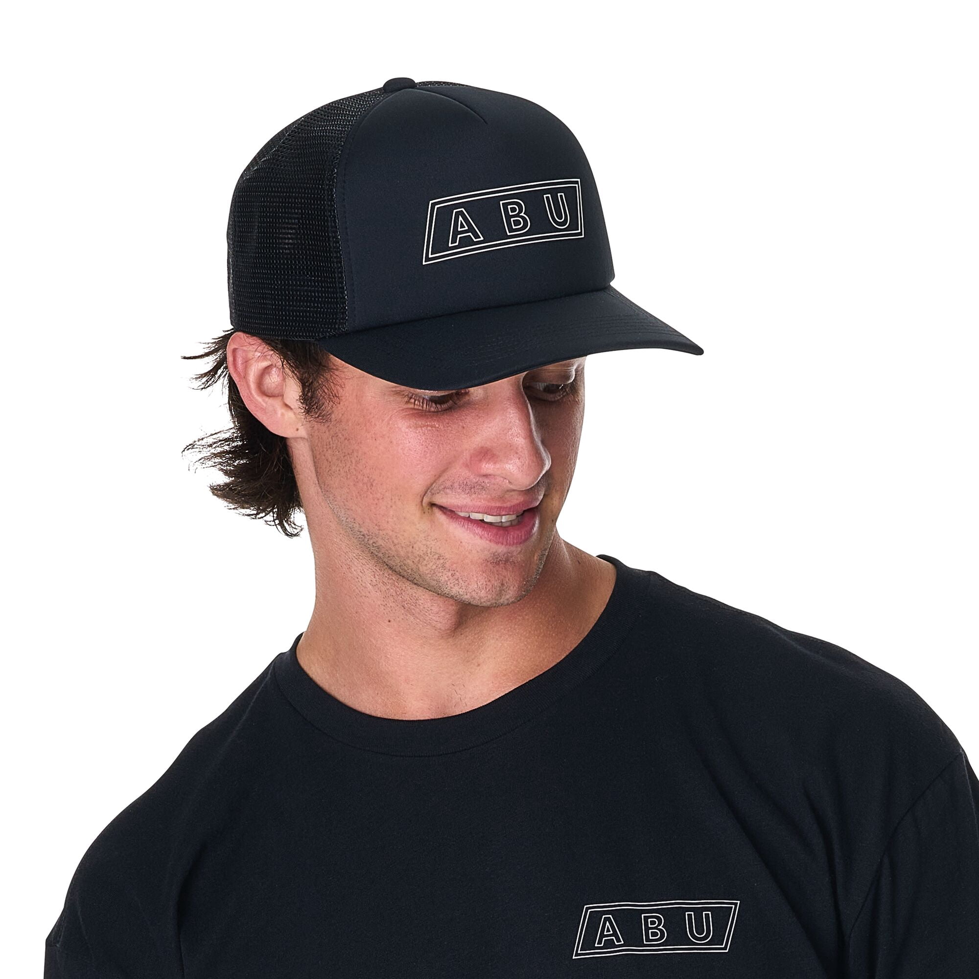 Abu Garcia ABU Double Keyline Foam Trucker Hat, One Size Fits Most (Black)