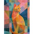 thumbnail image 1 of Qisvanset Orange Tabby Cat Canvas Print 12x16 Inch Bedroom Decor, 1 of 8
