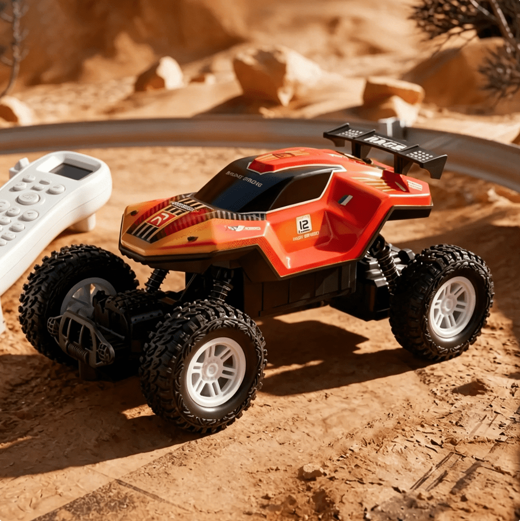 ZOGYMOZ Rc Monster Truck Off-Road Remote Control Car, 20KM/H All-Terrain Rock Crawler with 2 Rechargeable Battery