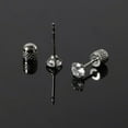 thumbnail image 3 of Titanium Earrings Push-in Threadless Flat Back Stud Earrings for Women Men, Cartilage Earring Hypoallergenic Cubic Zirconia Earrings Studs for Helix Tragus Piercing Jewelry, 3 of 6