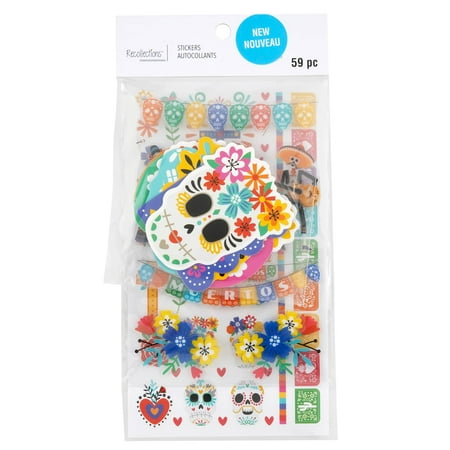 UPC: 0195158486889 | Day of the Dead Holiday Stickers by Recollections™