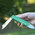 thumbnail image 4 of Cuchillo de podar con mango de plástico verde para injertos de jardín y horticultura., 4 of 8