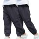 thumbnail image 1 of Odeerbi 2-14 Años Boys 2 Pcs Pantalones de Carga Pantalones Jogger Pantalones Spring Summer Color Sólido Pantalones de Trabajo Informal Con Bolsillo, 1 of 7