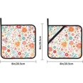 thumbnail image 4 of SKQIT Colorful Embroidery Style Flower Print Pot Holders Set of 2, Kitchen Heat Resistant Potholder for Microwave Cooking Baking Oven End Dishes and BBQ, 4 of 8