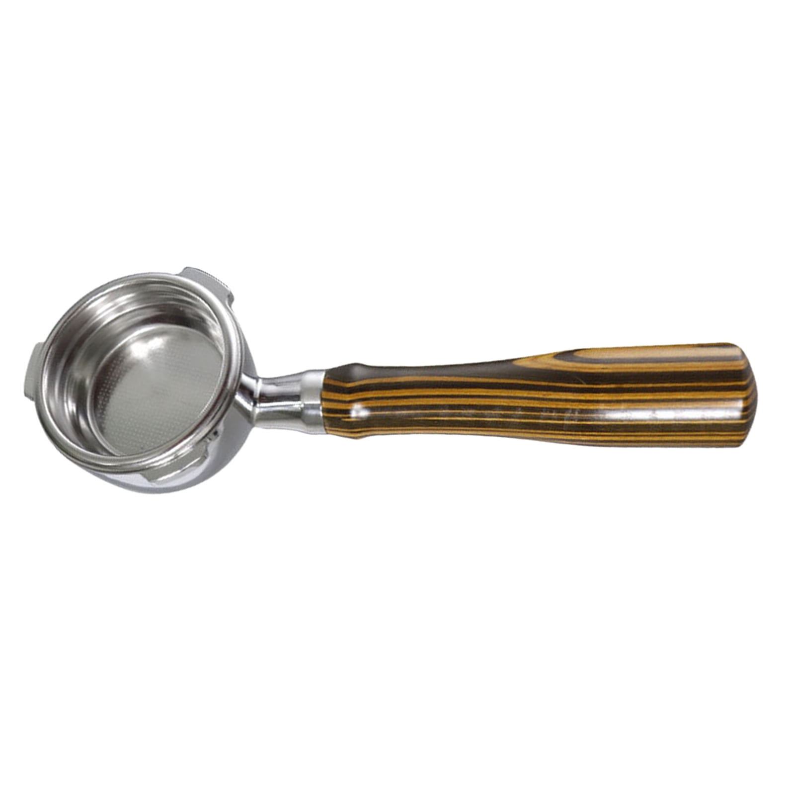 Coffee Bottomless Portafilter Wood Handle Coffee Machine Parts for Kitchen Home Style F