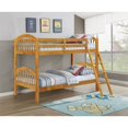 thumbnail image 2 of Seaport Arched Solid Wood Twin over Twin Convertible Bunk Bed in Honey, 2 of 4