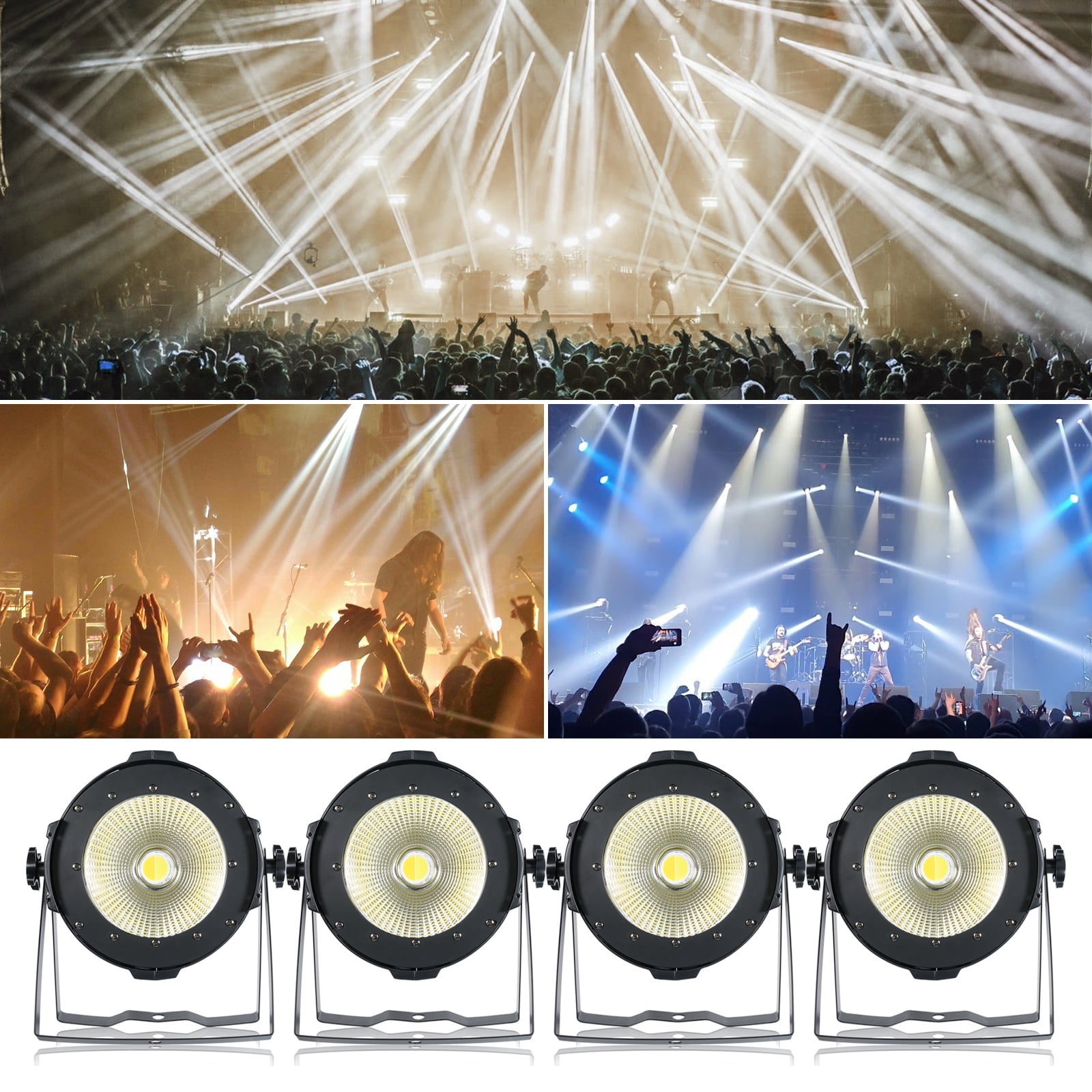Stage Lights Ridgeyard 200W COB Par Light - DMX/Sound Active 2-in