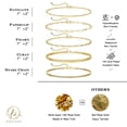 thumbnail image 4 of Set de joyas DEARMAY Gold para mujer chapadas en oro auténtico de 14 quilates, 4 of 8