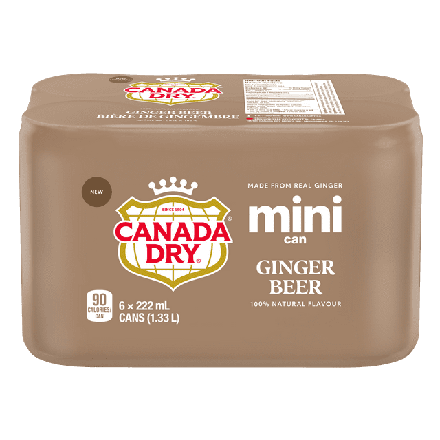 CANADA DRY GINGER BEER 6x222ml