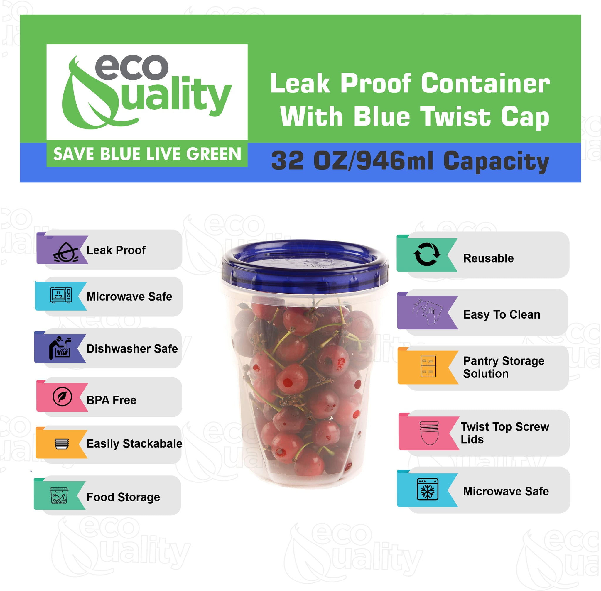 Deli Containers 16oz + 32oz Combos (22 Count) - Blue Sky Trading