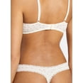 thumbnail image 2 of No Boundaries Women's Thong Panty Cotton Lace, 1-pack, Sizes XS-XXXL, 2 of 5