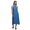 Medium Blue, variant on Bimba Bird Women Backless Halter Neck Beachwear Summer Evening Party Dress-Large