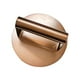 thumbnail image 1 of Prensa de Hamburguesas de Acero Inoxidable Macarena Aplastador Antiadherente Redondo Dorado, 1 of 8
