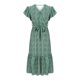 thumbnail image 5 of Vestido de Manga Corta para las Mujeres, Cintura Elástica Vestido de Playa de Verano de Gasa con Doblado de Línea, Casual Y Fluido, 5 of 6