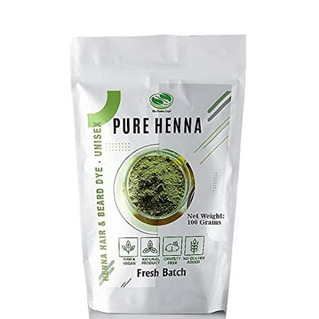 Henna Hair & Beard Dye - 100% Natural & Chemical Free - The Henna Guys (1 Pack, Pure Henna)