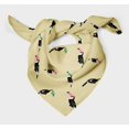 thumbnail image 3 of Bimba Beige Toucan Bird Pure Silk Printed Scarf Dupatta Head Neck Wrap Bandanas For Women 40 x 80 Inches, 3 of 6