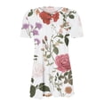thumbnail image 4 of Neewe Womens Short Sleeve Tunic Tops Shirt V Neck Button Up Blouse Casual Pleated Basic Pullover, 4 of 5