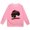 Pink, variant on Boys Sweatshirts Kids Fashion Print Crew Neck Sweatshirt Long Sleeve Casual Hoodless Top Black 5-6 Years