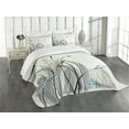 thumbnail image 3 of Ambesonne Colorful Quilted Bedspread Set 3 Pcs, Boho Nature Spring, King Size, Multicolor, 3 of 5