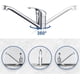 thumbnail image 3 of Kitchen Faucet - 360 Mixer - Hot and Cold Water Tap - Seat Diameter 4.5CM, 1pc, 3 of 5