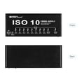 thumbnail image 4 of MOSKY ISO-10 Station d'Alimentation Portable à Effet Guitare 10 Isolées, 4 of 8