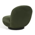 thumbnail image 6 of SAFAVIEH Couture Stevie Modern Velvet Solid Accent Chair, Olive Green/Black, 6 of 8