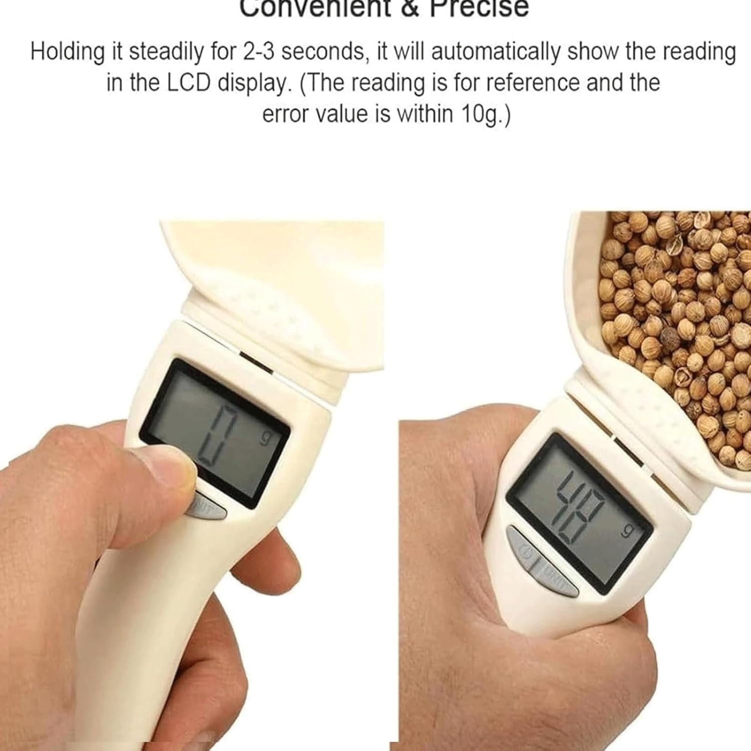 Electronic Measuring Cup with Touch Screen, Easy-Clean Food Scale for Portion Control, Perfect for Diet Tracking, Baking, Coffee, and Pet Food Preparation.