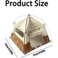 thumbnail image 6 of Miniature Cute Tent - 1:12 Miniature Camping Model Tents, 7.2 Inch Realistic Doll House Tent for Action Figure Decoration, Photography Props & Miniatures Scene Accessories (2pc Pink), 6 of 6