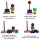thumbnail image 4 of Anillos Apilables De Madera Para Niños, Apilador De Formas Geométricas De Arcoíris, Juguetes De Aprendizaje Para Niños, Rompecabezas De Construcción, Juego Educativo, 4 of 7