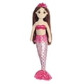 thumbnail image 1 of Aurora Stuffed Animals Mermaid Ruby 18 (Pink-Brunette)", 1 of 2
