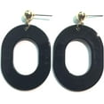 thumbnail image 1 of LAICAIW Large Oval Simple Plastic Stud Earring, 1 of 6