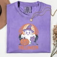 thumbnail image 4 of Comfort Colors® Halloween Shirt, Halloween Shirt, Retro Ghost Shirt, Cute Fall Shirt, Women's Halloween Tee, Pumpkin Season Tee, Cute Ghost, 4 of 6