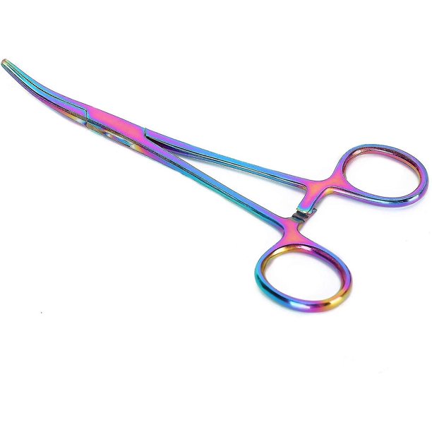Tijera hemostática para aseo de mascotas, pinzas removedoras de pelo de oreja de perro de acero inoxidable