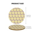 thumbnail image 5 of Xecao Yellow Lemon Slices for MDF Cork Coaster 4 Pcs,Drink Coasters,Suit for House Warming Gifts New Home ,Coffee Table Decor-Round Shape, 5 of 7